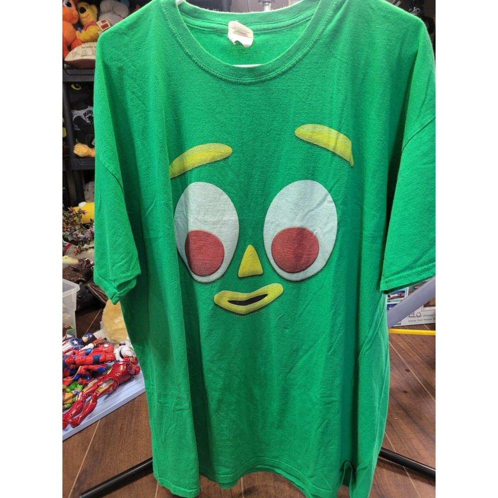 Gumby Logo T Shirt Mens Licensed Classic TV Kelly Green